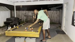 fucked outside on the pool table