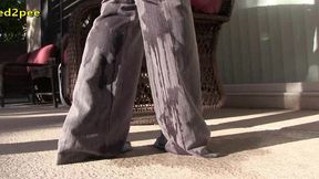 desperate to pee asian pissing her pants