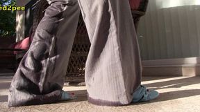 desperate to pee asian pissing her pants