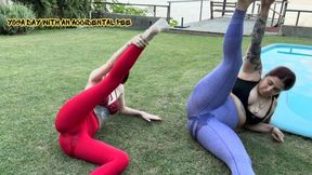 yoga with friend finish in pee accidental