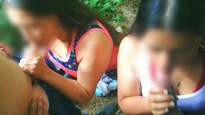 esposas putas latinas follando con extranos en el bosque comen concha verga y culo