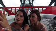 Jacuzzi 4-Way Orgy: Double BJ Swap, Spit Swapping Kiss & Sloppy Blowjobs, Pussy Eating from Behind
