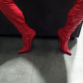 Putting On My High Heel Boots To Fuck