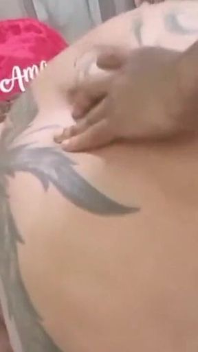 Brunette BBW Cums While Fucking BBC
