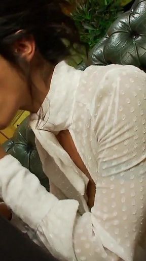 Lou Charmelle a Cheating Brunette Slut Opens Her Legs to Get Her Pussy Stretched and Takes It in Her Mouth