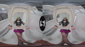VR180 Alt Girl Kittycamtime Pisses On Her Toilet Slave