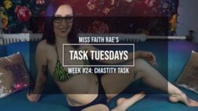 Tattooed femdom slave humiliates and punishes in HD 1080p