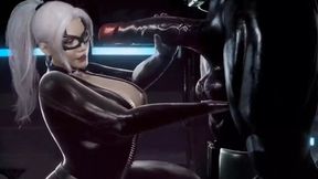 Ebony Cat gets blacked by huge BBC