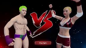 Joe Curr VS Eleonore (Naked Fighter 3D)