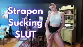 Strapon Sucking Slut (Size Comparison, CEI)
