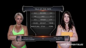 helena locke vs remy rayne female wrestling