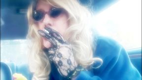 SMOKING VIRGINIA SLIMS 120 MENTHOLS IN MY RIDE