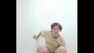 The secret life of a gay man! Russian gay fucks his huge tattooed ass anal in multiple poses alone at work at night!