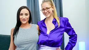 Two desperate moms use pussy to motivate failing stepson in summer school