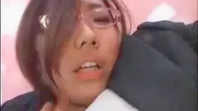 Asian Businesswoman's Elevator Escape – Wild Ride Unleashed