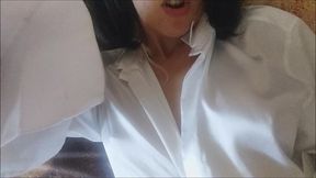 silk and ... nice hard penis