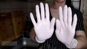 My crush has a gloves fetish
