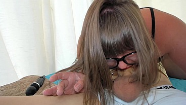 Throatpie. Fucked her throat in 69 positione and cum deep in her throat.