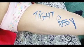 New Year Christmas Celebrations Dildo Fucked Her Big Ass and Pussy Wearing Red Gown White Bra Black Hijab