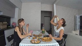 HUGE BELLIES AFTER OVEREATING (bp)