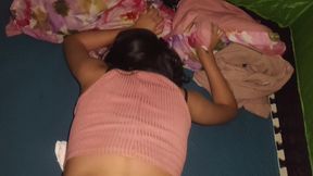 My wife couldn&amp;#039;t stand it and asks me to fuck her in our tent during our tour in the woods