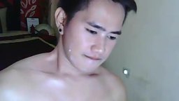 Sexy Asian Jerks His Hard Cock