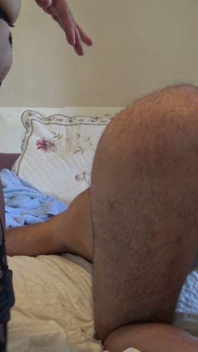 Who wants to lick my stepsons asshole and my hairy pussy?   Clip 1