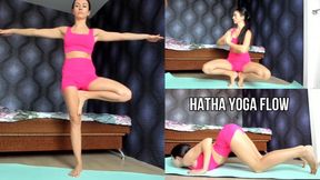 Sexy Yoga Flow in Short Shorts - Bare Legs, Bare Feet & Deep Stretches