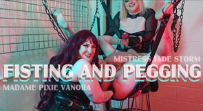 **** and pegging with Madame Pixie Vanora and Mistress Jade Storm