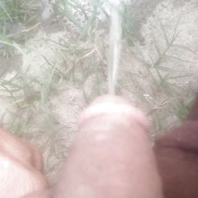 My cock public place pissing