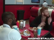 RagingStallion Big Fat Meat Orgy at the Diner!