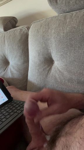Cumshot on the couch for my xhamster&#039;s friends.