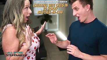 Cheating Wife Gives In To Horny Brother-In-Law!