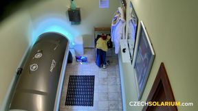 Czech Solarium 10: Shaved Pussy in Solarium, No Fucking Shame