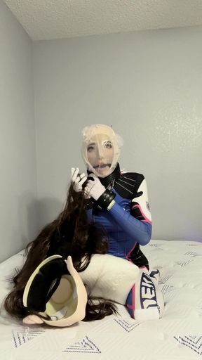Double Mask Kigurumi Vibrator and Breathplay