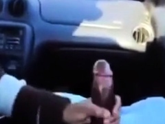 BBC gets a handjob in the car