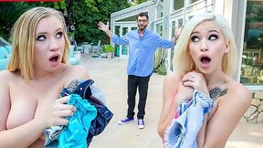 Naughty Neighbors' Threesome with Cheating Hubby