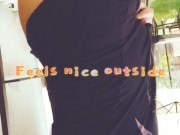 Hot tranny slut on a nice sunny day