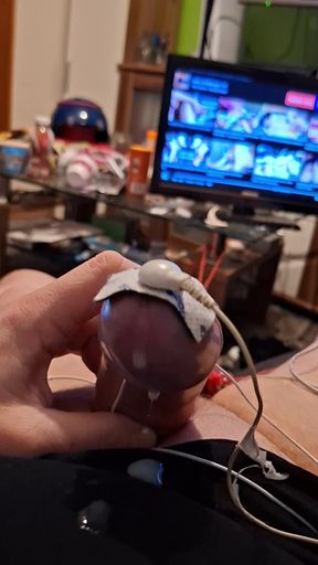 Estim electro cumshot orgasm
