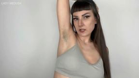 Sniff my hairy armpits, loser - humiliation JOI, cum countdown