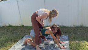 Yoga Turns into Wedgie Fight