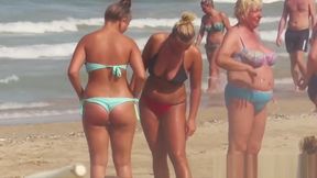 Big Tits Bikini Thong beach teens spied voyeur