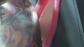 Reverse Gloryhole - Pussy & Asshole on Display - No Holes Barred