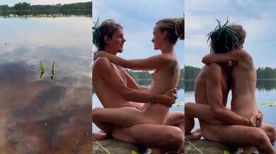 Tantric session by a lake - RosenlundX - Vertical HD 60fps