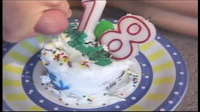 Curvy brunette teen sucks cock, then straddles dude