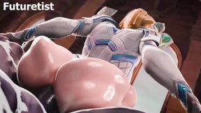 Emma Frost Riding Venom's Cock in Her Ass