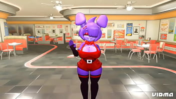 Bonnie brincando com seu p&ecirc_nis