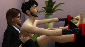 LÉA THE WOKE FEMINIST — She Ties Up and Tickles Her Conservative Friend to Deconstruct Him