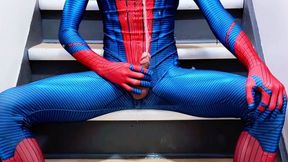 Spiderman Pissing on The Stairs