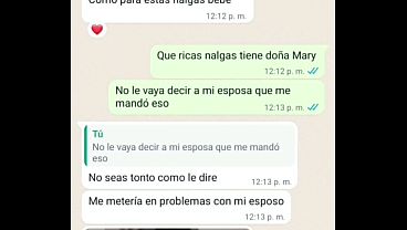 VOLVIO DO&Ntilde_A MARI Y ME MANDA MENSAJE QUE ME LA COJA DE NUEVO TREMENDA MILF